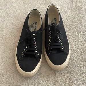 Superga x the Manrepellee sneaker in black satin